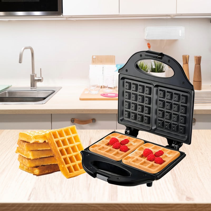 WAFFLERA TX ANTIADHERENTE PLANCHA TEFLON COMODA COCINA LAU - 2