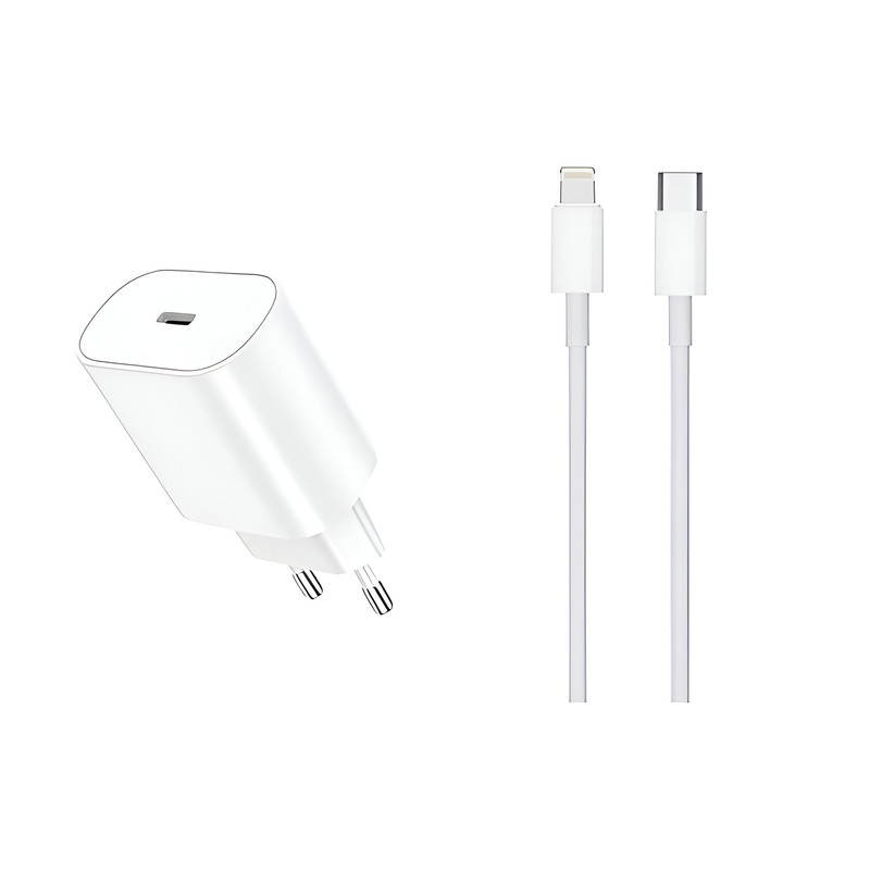 SET 3 CARGADOR CABLE DATOS TIPO C LIGHTNING CARGA RAPIDA LAU - 1