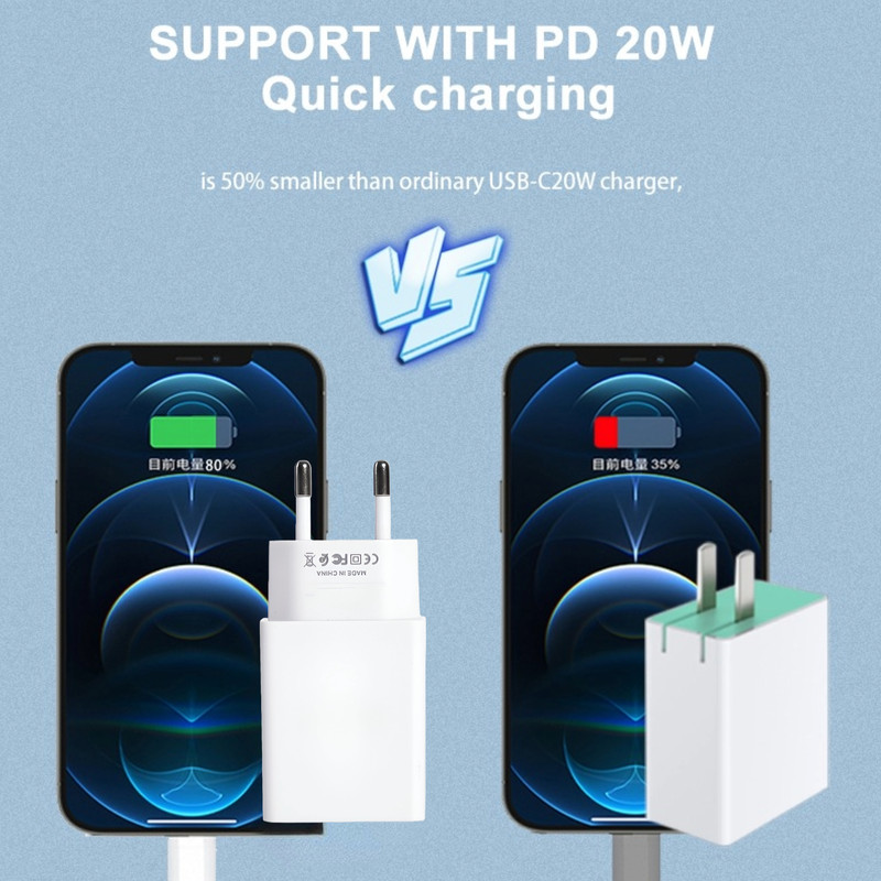 SET 3 CARGADOR ADAPTADOR X2 USB 20 W CARGA RAPIDA LAU - 3