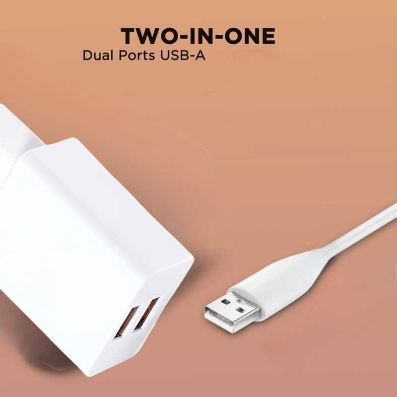 SET 3 CARGADOR ADAPTADOR X2 USB 20 W CARGA RAPIDA LAU - 7