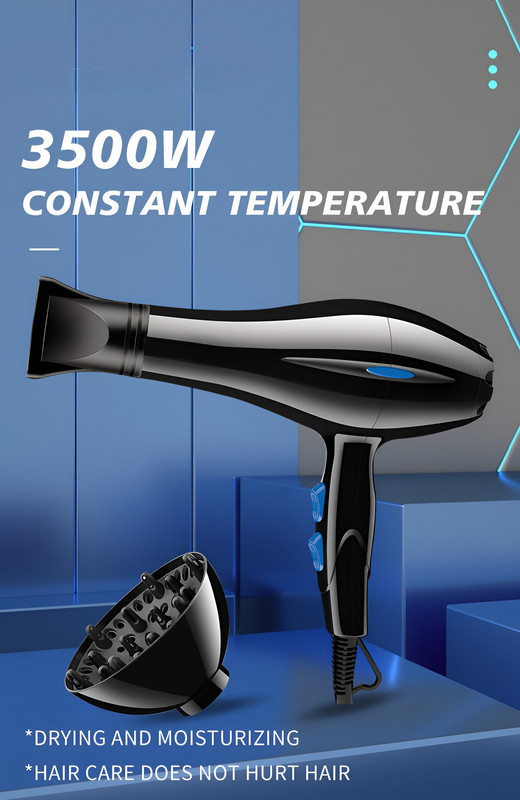 SECADOR PROFESIONAL CABELLO 3500W BELLEZA MUJER ESTILO LAU - 7