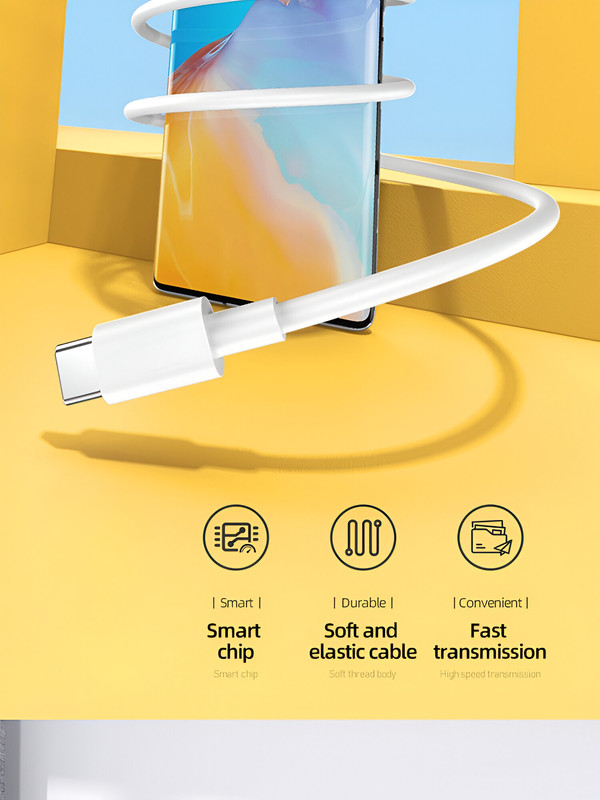 SET 4 CABLES USB-C TO C CELULARES CARGA RAPIDA DATOS LAU - 4
