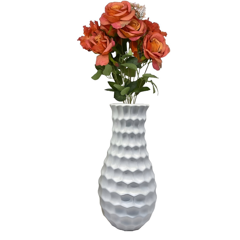 FLORERO JARRON RESINA ADORNO DECORATIVA HOGAR SALA LAU - 3
