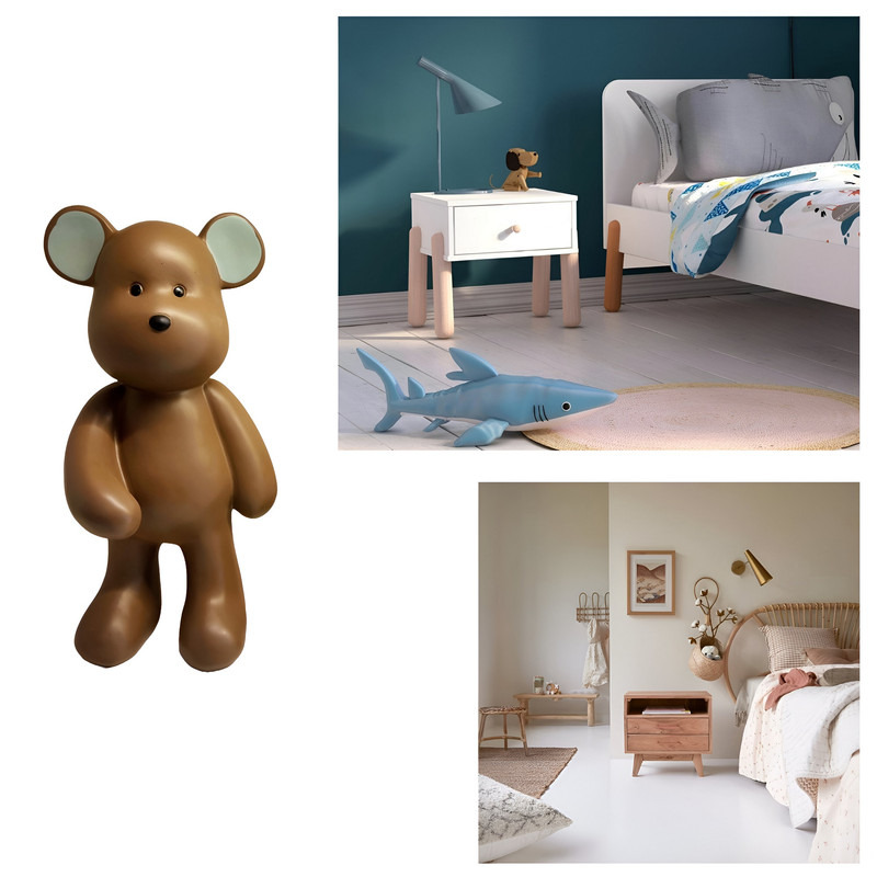 DECORACION OSO CERAMICA ADORNO ESCRITORIO NIÑOS LAU - 3