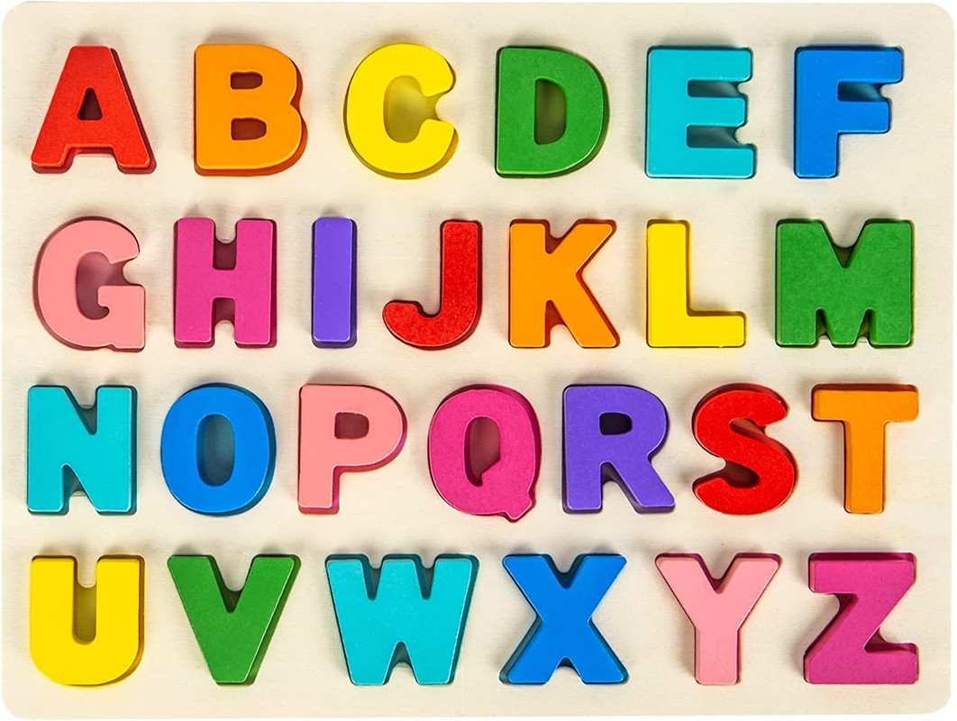 SET 4 ROMPECABEZAS ZZKKO MULTICOLOR MADERA NUMEROS EDUCATIVO LETRAS NIÑOS LAU - 2