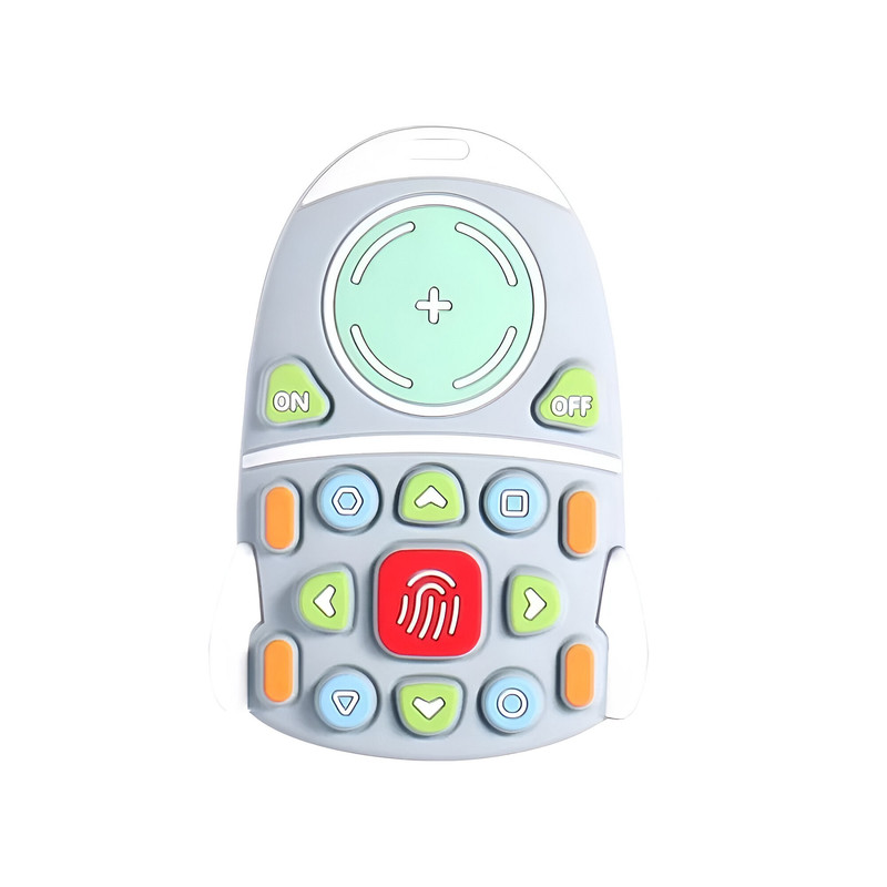 SET ZZKKO 3 MORDEDOR DENTICIÓN SILICONA BEBÉS CONTROL REMOTO LAU MULTICOLOR - 2