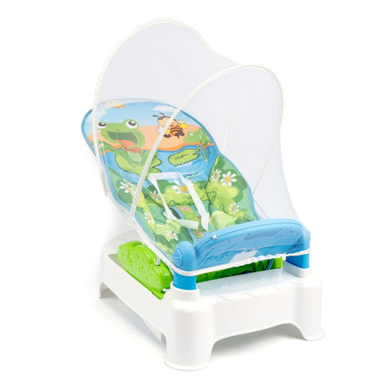 SILLA ZZKKO MECEDORA MUSICAL MODERNA RED ANTIMOSQUITOS BEBÉ LAU MULTICOLOR - 1