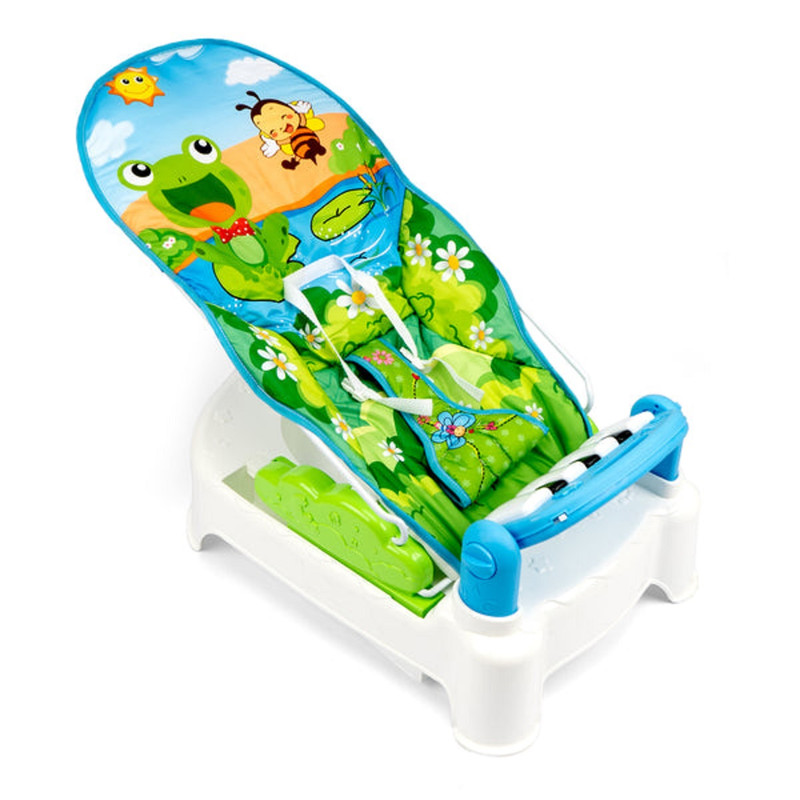 SILLA ZZKKO MECEDORA MUSICAL MODERNA RED ANTIMOSQUITOS BEBÉ LAU MULTICOLOR - 2