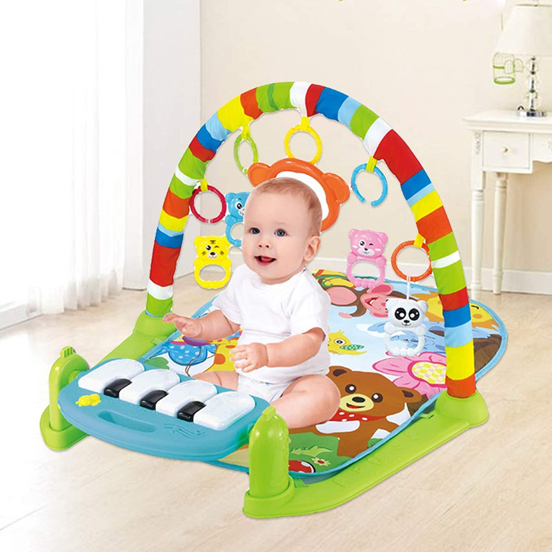 GIMNASIO ZZKKO ACTIVIDAD BEBÉ PIANO PATALEO ESTERILLA INFANTIL LAU MULTICOLOR - 2