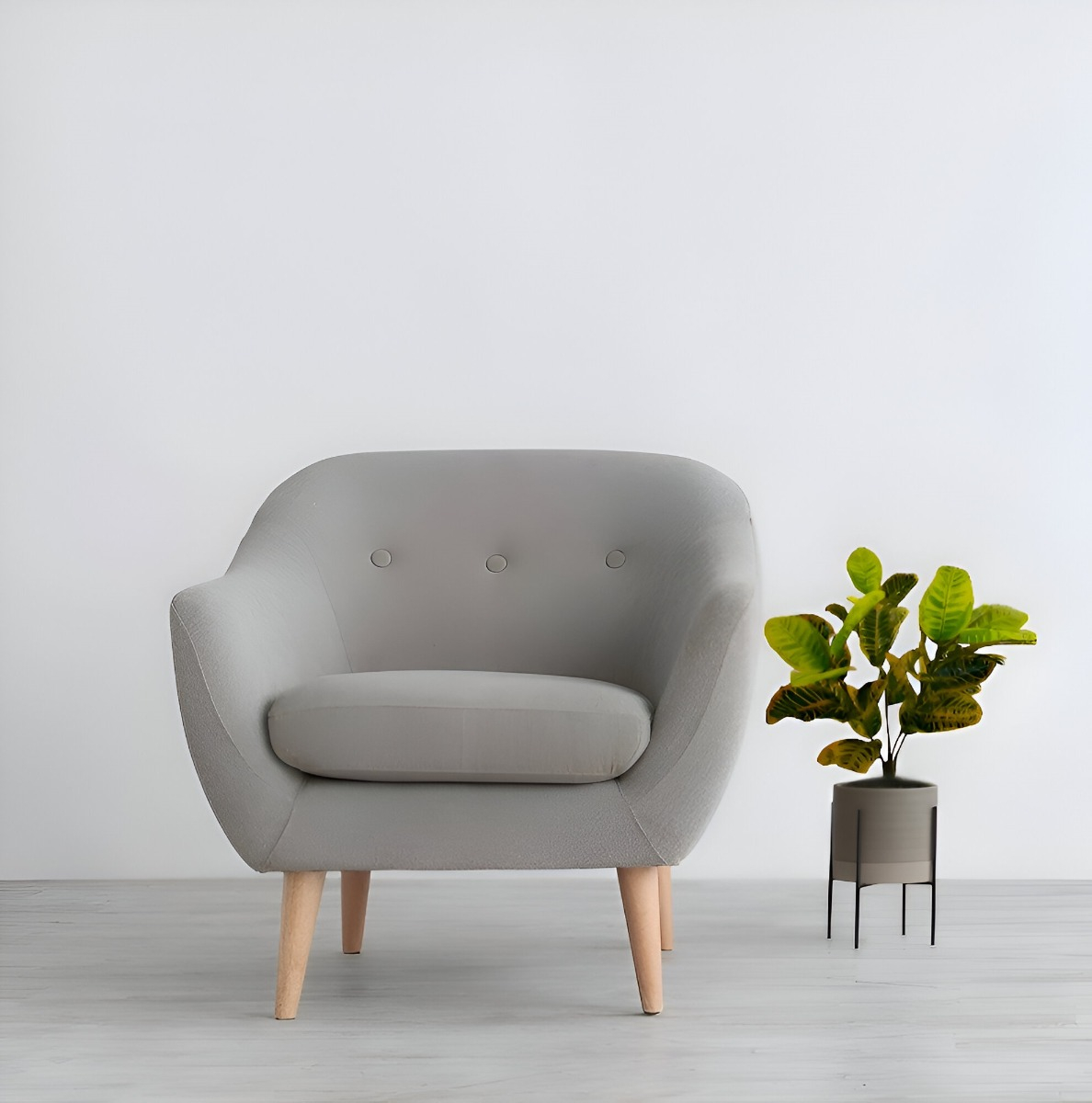 PLANTA ARTIFICIAL CROTÓN DECORACIÓN HOGAR PISO 75CM JHN - 5