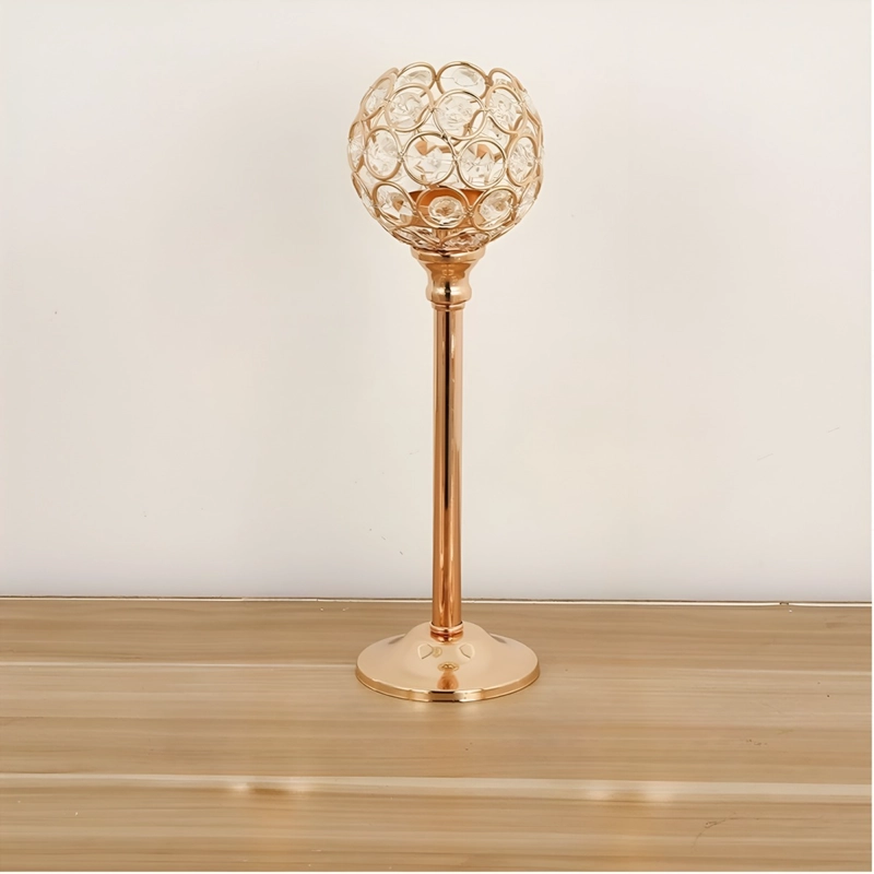 CANDELABRO CRISTAL SOPORTE CENTRO MESA ELEGANTE 27CM JHN - 5