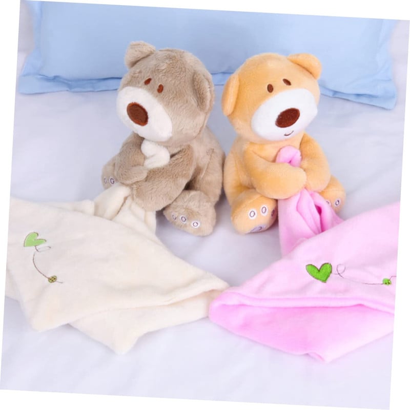SET 2 TOALLA CALMANTE MANTA SUAVE PELUCHE BEBE LAU - 2