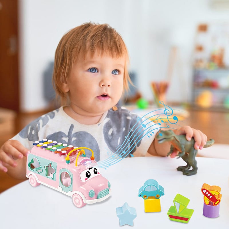 JUGUETE XILÓFONO OOPSI COLORIDO AUTOBÚS MÚSICAL NIÑOS BEBÉS LAU NUEVO - 2