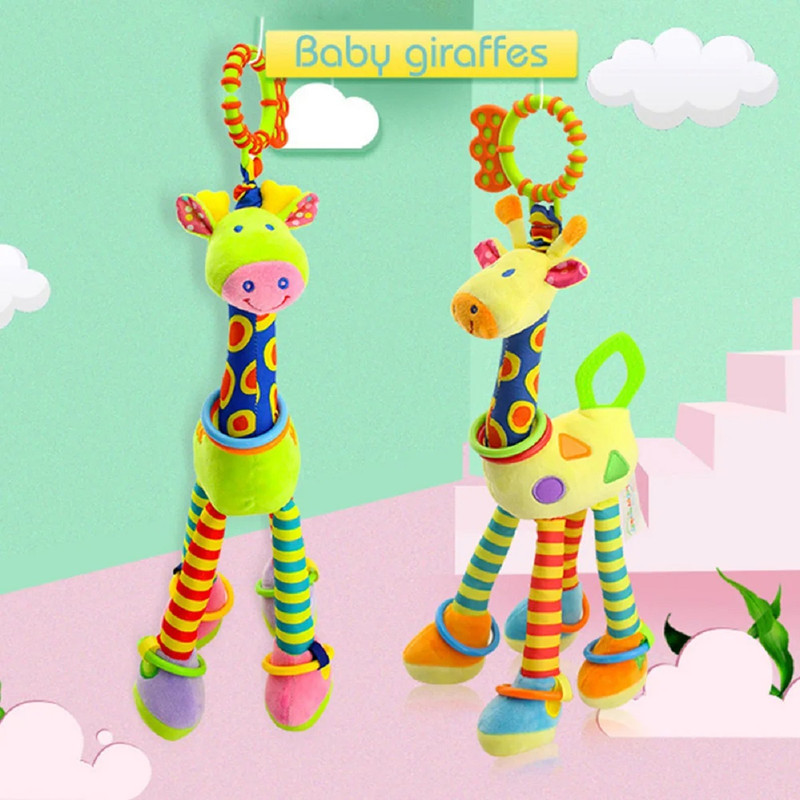 SONAJERO BFT JIRAFA MUÑECO PELUCHE COLGANTE COCHE CUNA LAU - 6