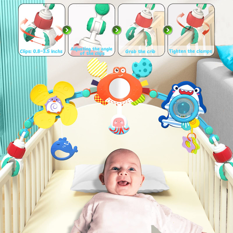 SONAJERO BFT ARCO COCHE SENSORIAL AJUSTABLE ESTIMULAR BEBE LAU - 1