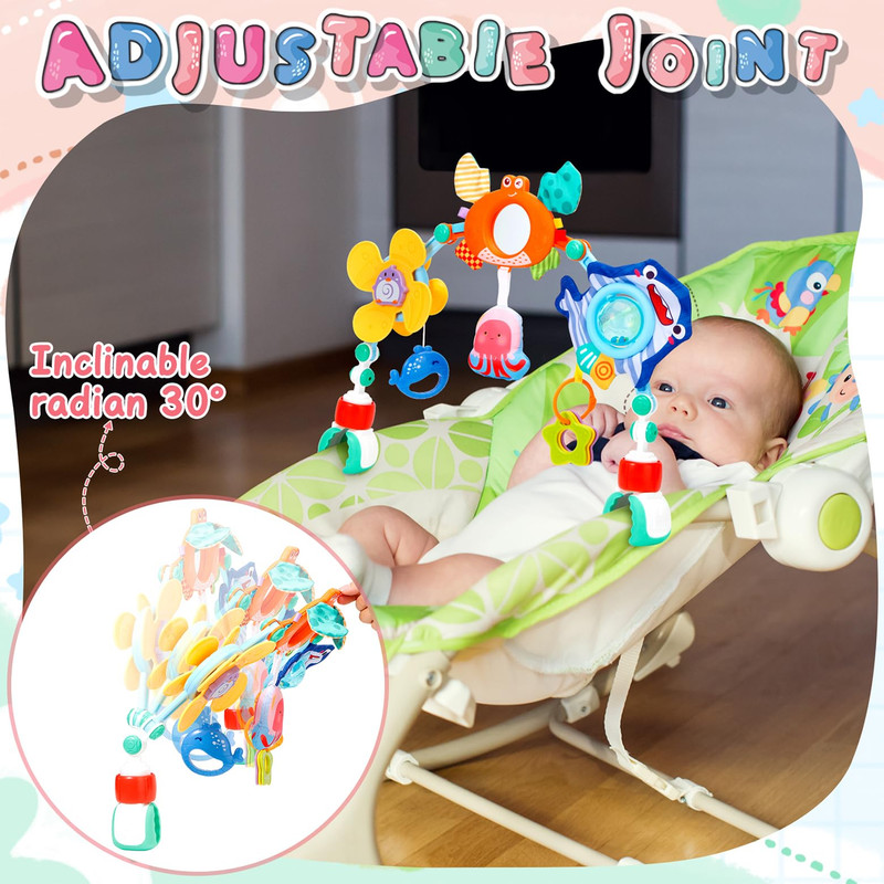 SONAJERO BFT ARCO COCHE SENSORIAL AJUSTABLE ESTIMULAR BEBE LAU - 5
