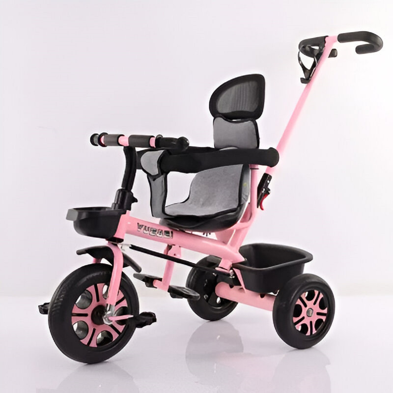 TRICICLO BFT COCHECITO MOTO 2 EN 1 SOMBRILLA AJUSTABLE NIÑOS LAU - 4