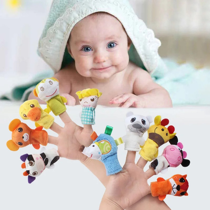 SET BFT 2 JUGUETE FELPA MUÑECO DEDOS DIVERTIDO TÍTERE CUENTO LAU - 6