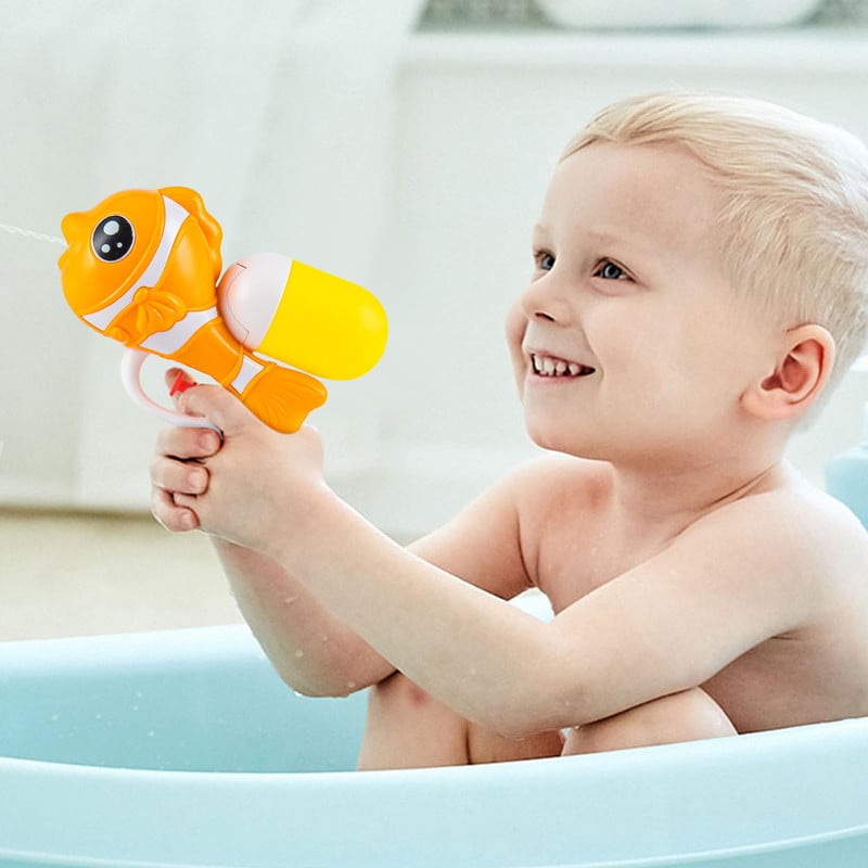 SET BFT 7 JUGUETES PISTOLAS AGUA PEZ ANIMADO INFANTIL NIÑOS LAU - 1
