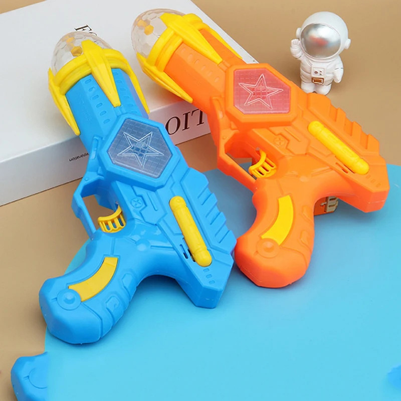 SET 2 JUGUETES PISTOLA LUCES LED SONIDOS DIVERTIDO NIÑOS LAU - 3
