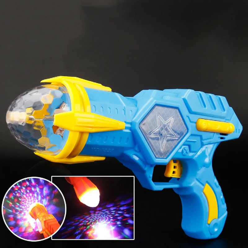 SET 2 JUGUETES PISTOLA LUCES LED SONIDOS DIVERTIDO NIÑOS LAU - 8