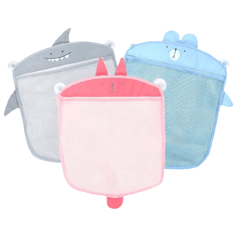 SET BFT 4 BOLSAS JUGUETES MALLA BAÑO ORGANIZADORA BEBÉ LAU - 5
