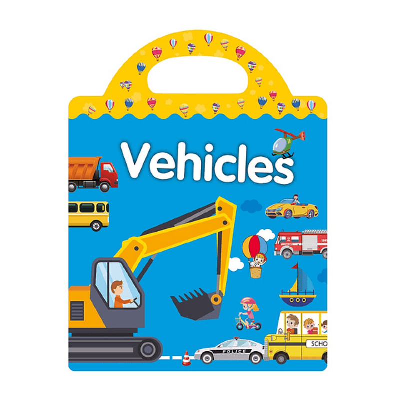 SET 3 JUEGO LIBRO PEGATINAS AUTOS CAMIONES NIÑOS LAU - 7