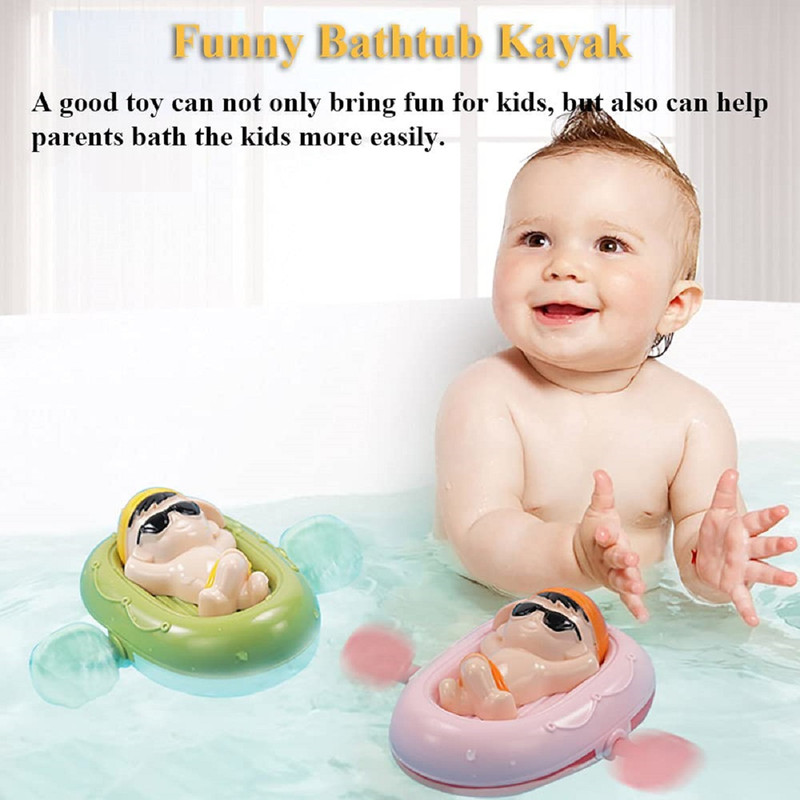 SET BFT 5 JUGUETE KAYAC FLOTADOR CUERDA BAÑO DUCHA BEBÉ LAU - 5