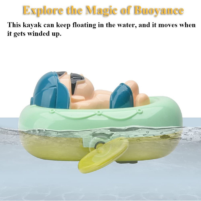 SET BFT 5 JUGUETE KAYAC FLOTADOR CUERDA BAÑO DUCHA BEBÉ LAU - 6
