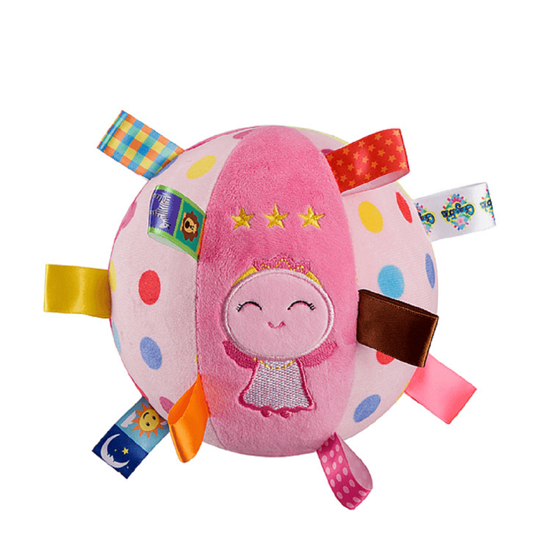 SONAJERO BFT PELOTA JUGUETE FELPA SUAVE SONIDO BEBÉS LAU MULTICOLOR - 9