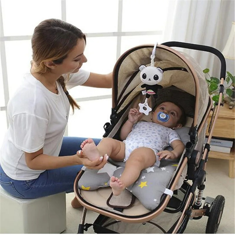 SET BFT 2 SONAJERO PELUCHE JUGUETE FELPA COCHE CUNA BEBÉS LAU MULTICOLOR - 5