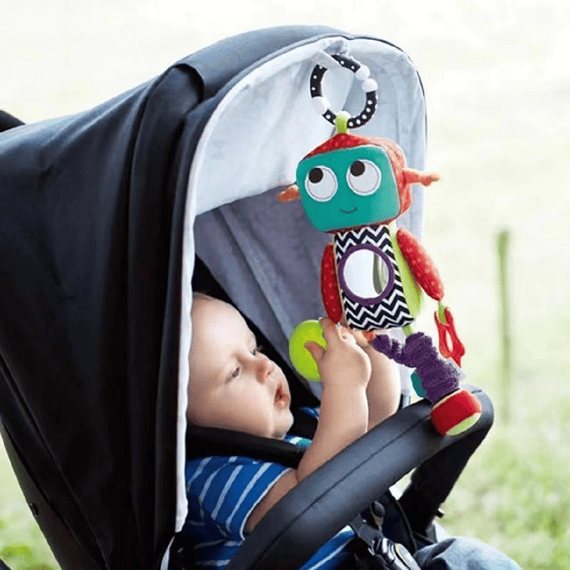 SONAJERO BFT PELUCHE ROBOT FELPA SUAVE COLGANTE COCHE BEBÉS LAU MULTICOLOR - 6