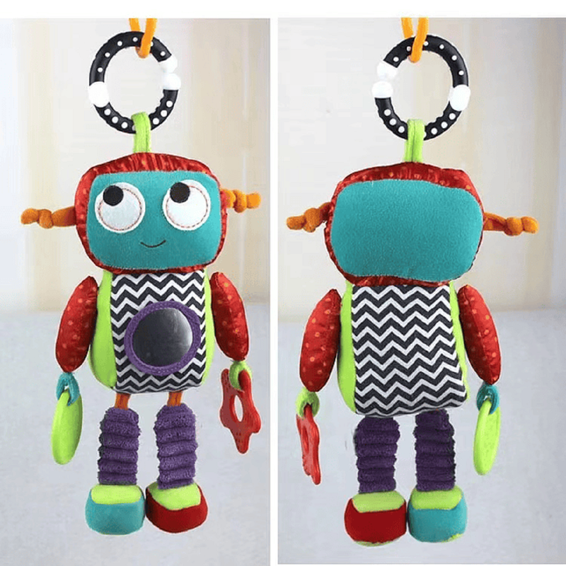 SONAJERO BFT PELUCHE ROBOT FELPA SUAVE COLGANTE COCHE BEBÉS LAU MULTICOLOR - 7