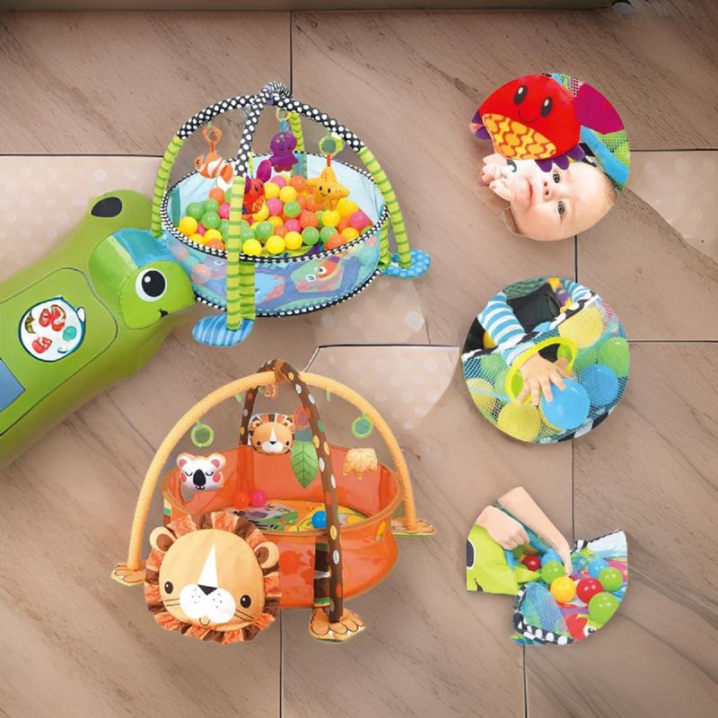 GIMNASIO ZZKKO INFANTIL JUEGO CORRAL PELOTAS ESTIMULACIÓN LAU MULTICOLOR - 2