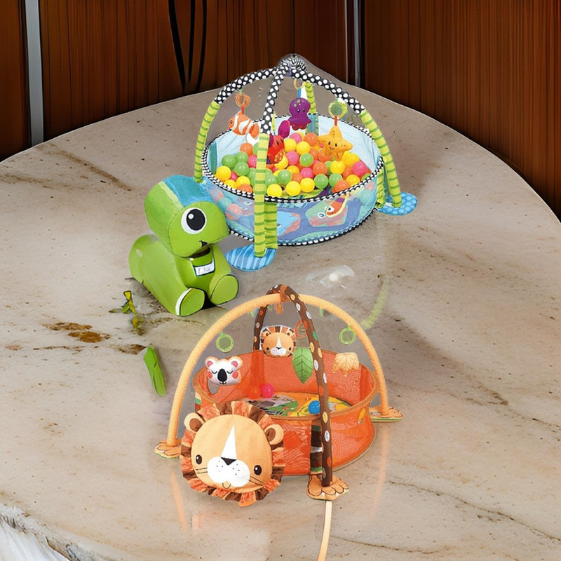 GIMNASIO ZZKKO INFANTIL JUEGO CORRAL PELOTAS ESTIMULACIÓN LAU MULTICOLOR - 5
