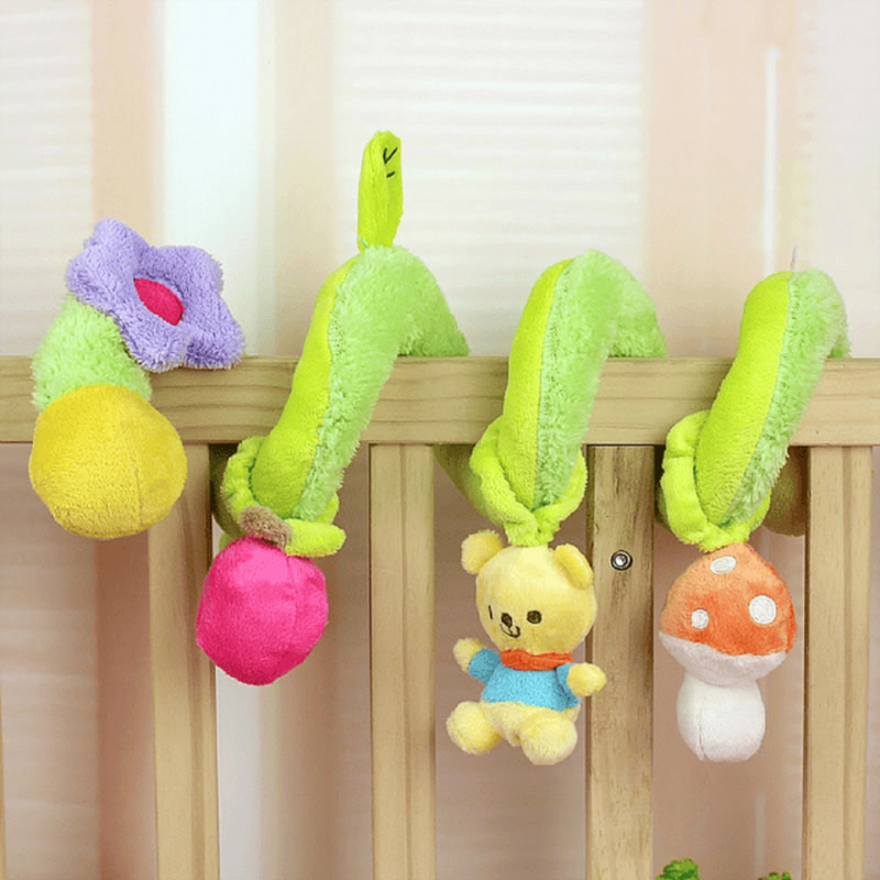 SONAJERO ZZKKO COLGANTE MOVIL CUNA COCHESITO PELUCHE MUSICA LAU MULTICOLOR - 5