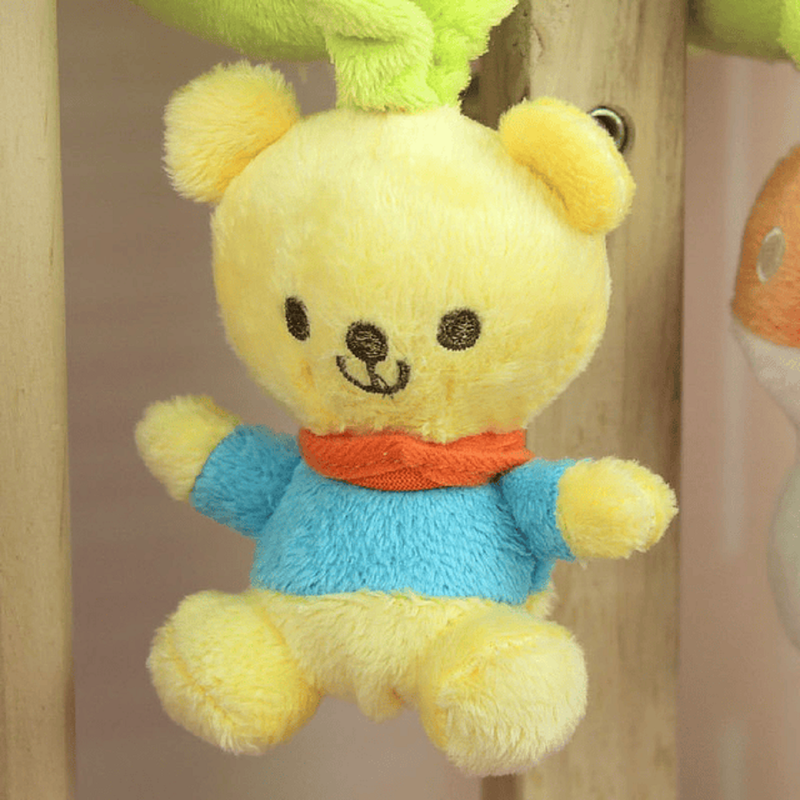 SONAJERO ZZKKO COLGANTE MOVIL CUNA COCHESITO PELUCHE MUSICA LAU MULTICOLOR - 8