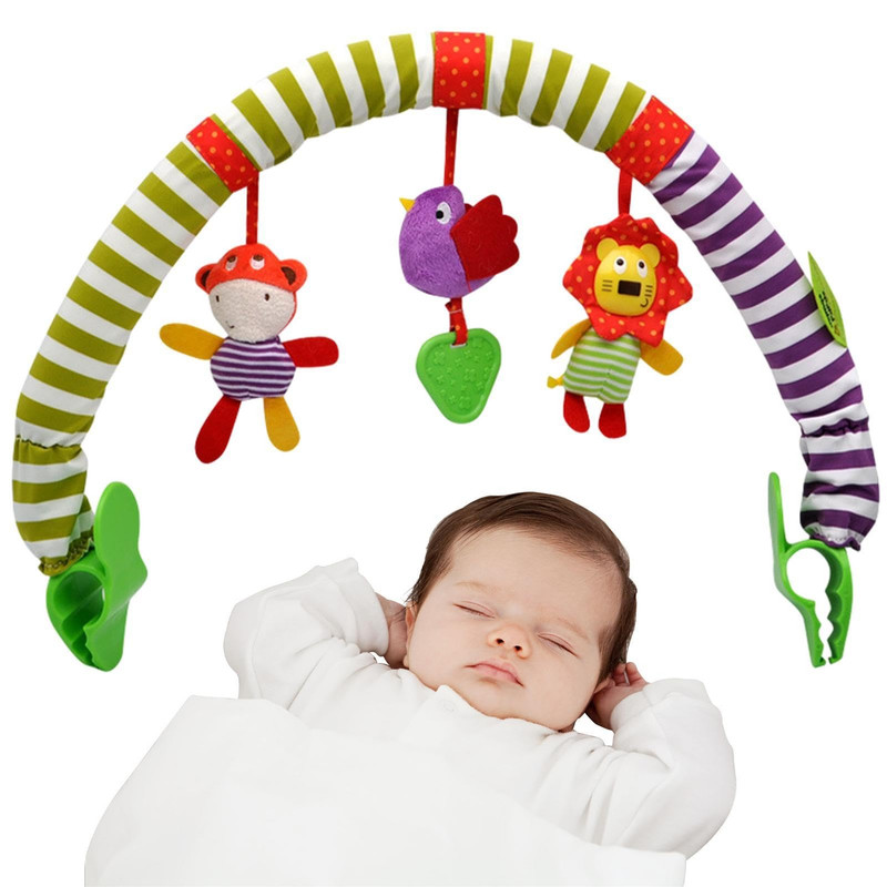 SONAJERO ZZKKO ARCO ESTIMULACIÓN COLGANTE CARRITO BEBÉ PELUCHE LAU MULTICOLOR - 1
