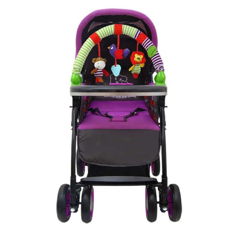SONAJERO ZZKKO ARCO ESTIMULACIÓN COLGANTE CARRITO BEBÉ PELUCHE LAU MULTICOLOR - 9