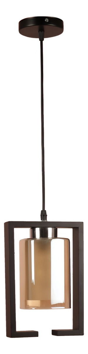 LÁMPARA COLGANTE TECHO DECORACIÓN ELEGANTE CUADRADA JHN NEGRO - 2