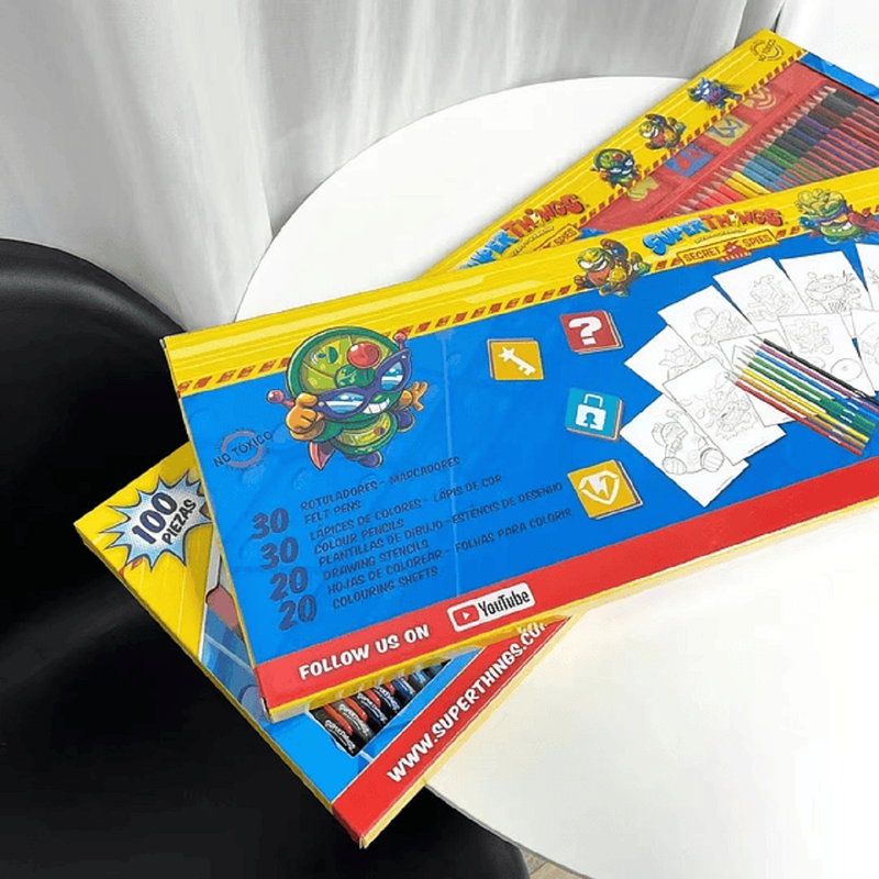 SET A95X LAPICES 100 PIEZAS COLOREAR DIBUJAR PINTAR NIÑOS LAU - 9