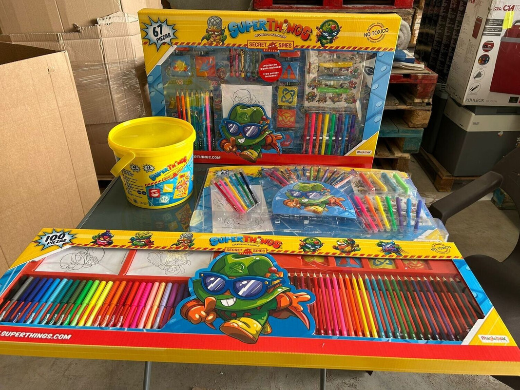 SET A95X LAPICES 100 PIEZAS COLOREAR DIBUJAR PINTAR NIÑOS LAU - 10