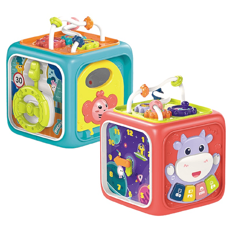 CUBO ESTIMULACIÓN A95X JUGUETE MUSICAL EDUCATIVO NIÑOS BEBÉS LAU MULTICOLOR - 7