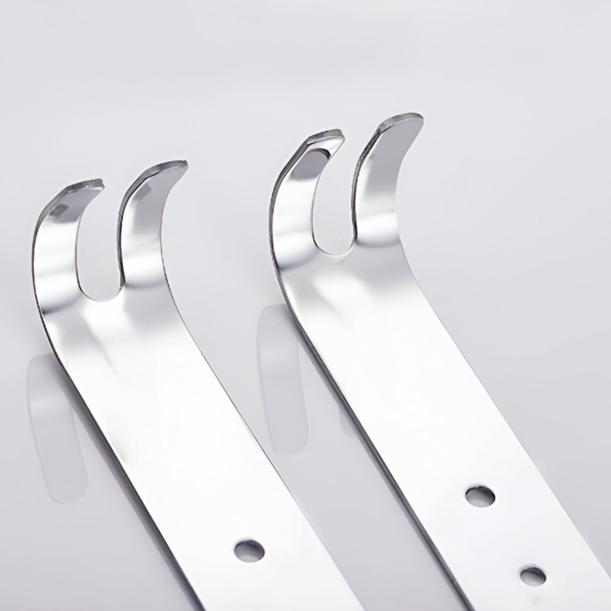 ESTANTE VIDRIO ORGANIZADOR BAÑO ACERO INOXIDABLE 50CM JHN PLATA - 2