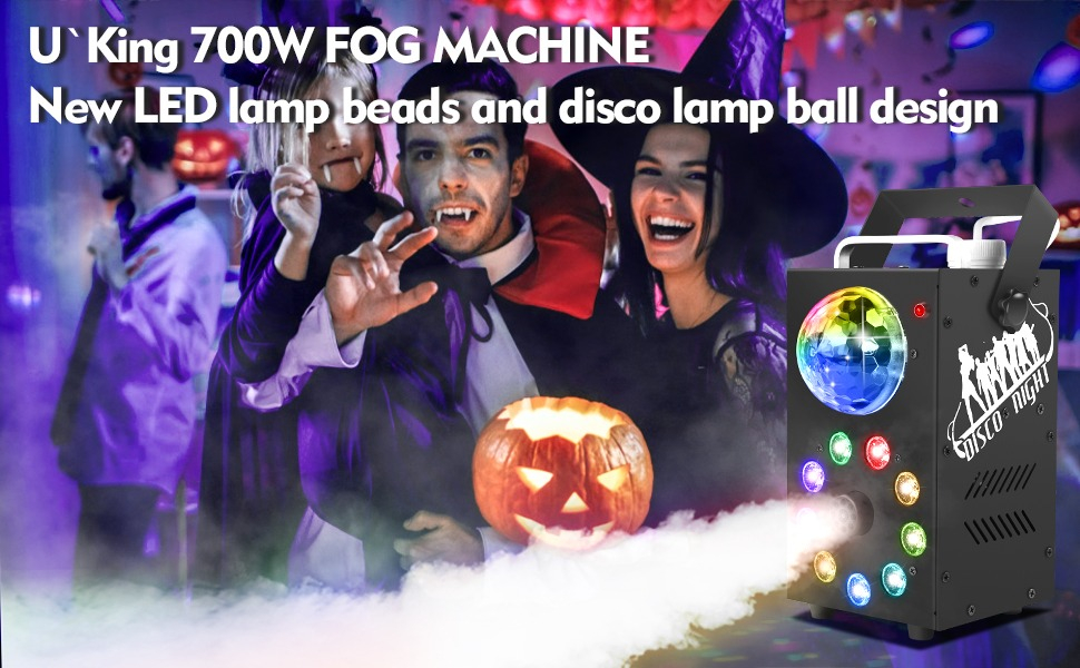 MAQUINA HUMO NIEBLA LUCES LED RGB 700W FIESTA DJ LAU - 3