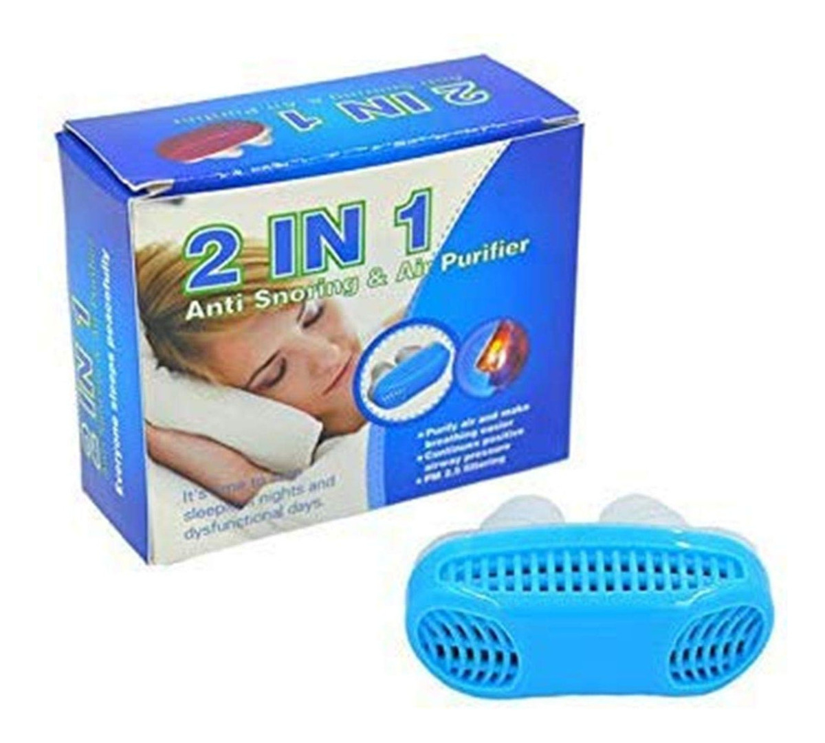 SET 6 DISPOSITIVO ANTIRRONQUIDO 2 EN 1 NASAL PURIFICADOR LAU - 1