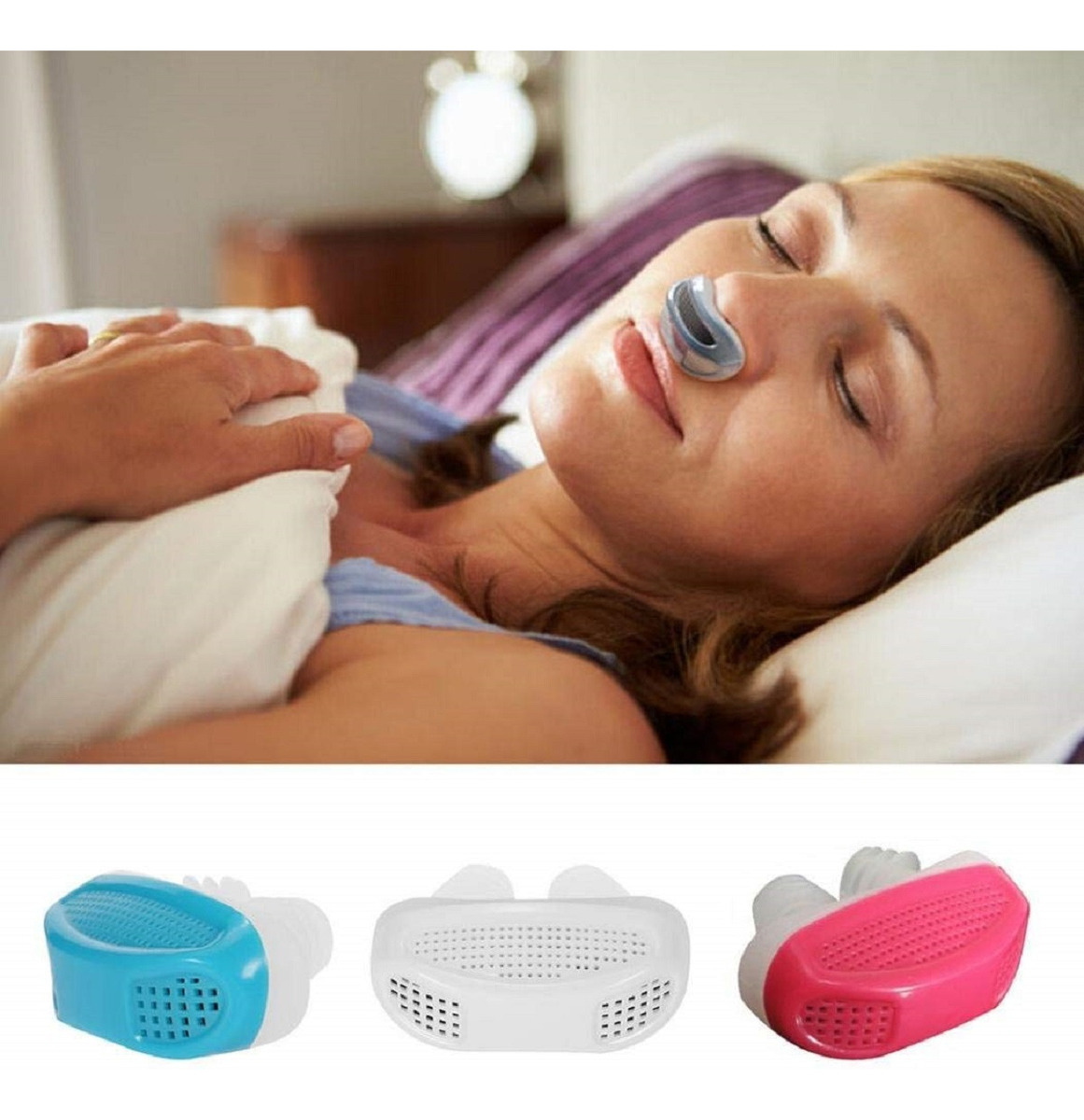 SET 6 DISPOSITIVO ANTIRRONQUIDO 2 EN 1 NASAL PURIFICADOR LAU - 8
