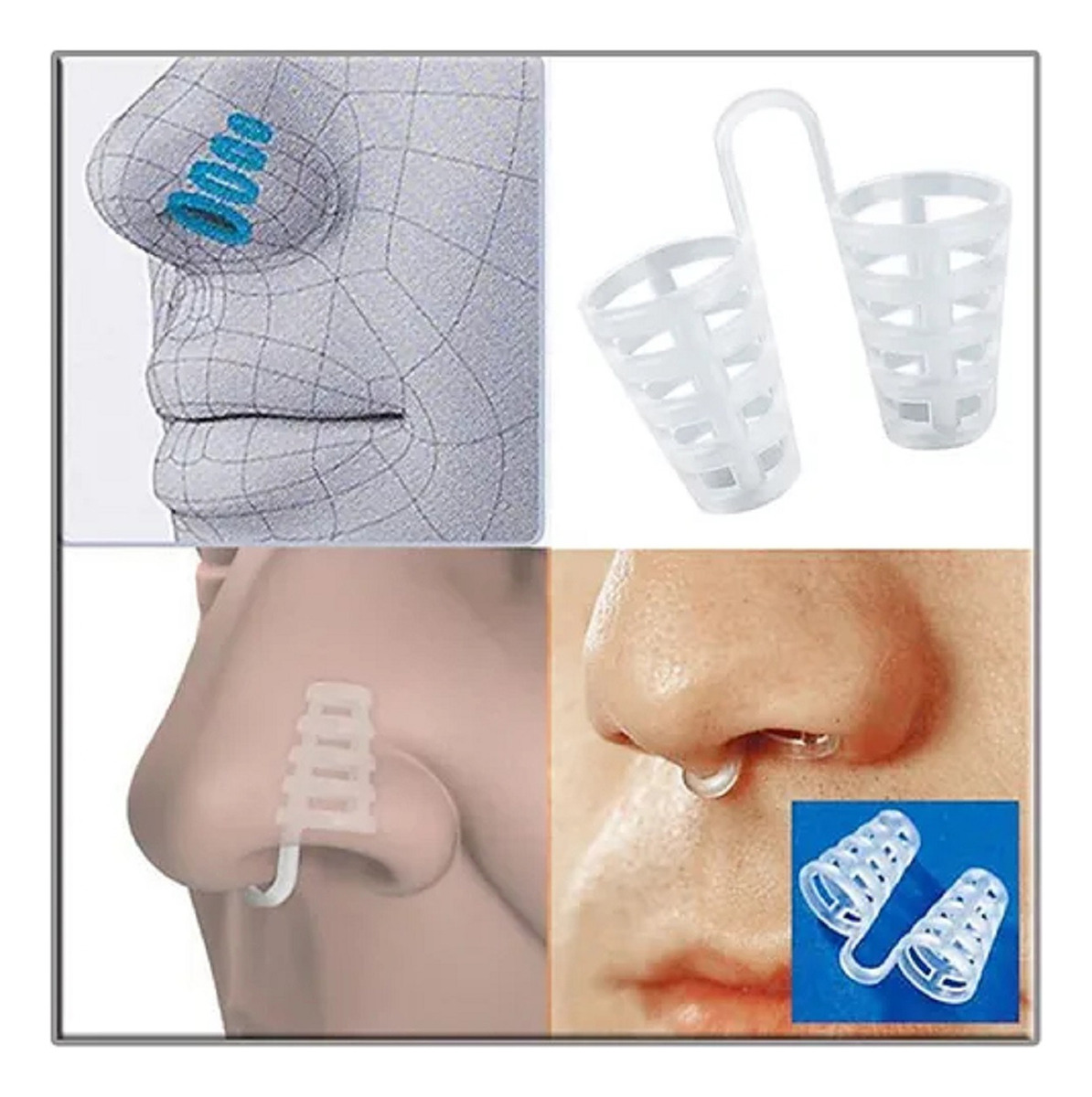 SET 5 DILATADOR NASAL SILICONA ANTI RONQUIDO RESPIRACION LAU - 3