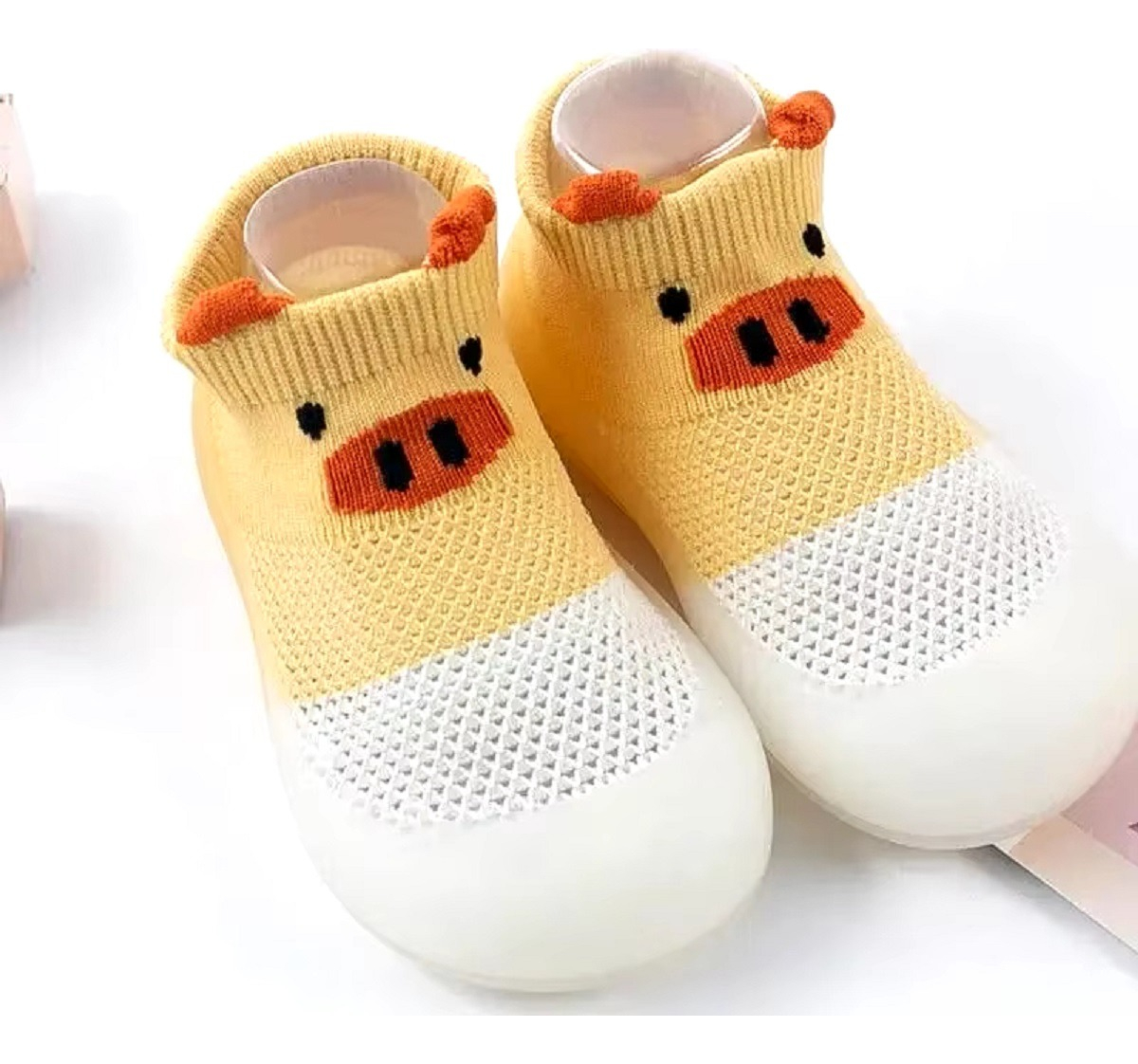 SET DE 2 ZAPATO ANTIDESLIZANTE CALCETÍN BEBÉ SUAVE JHN - 8