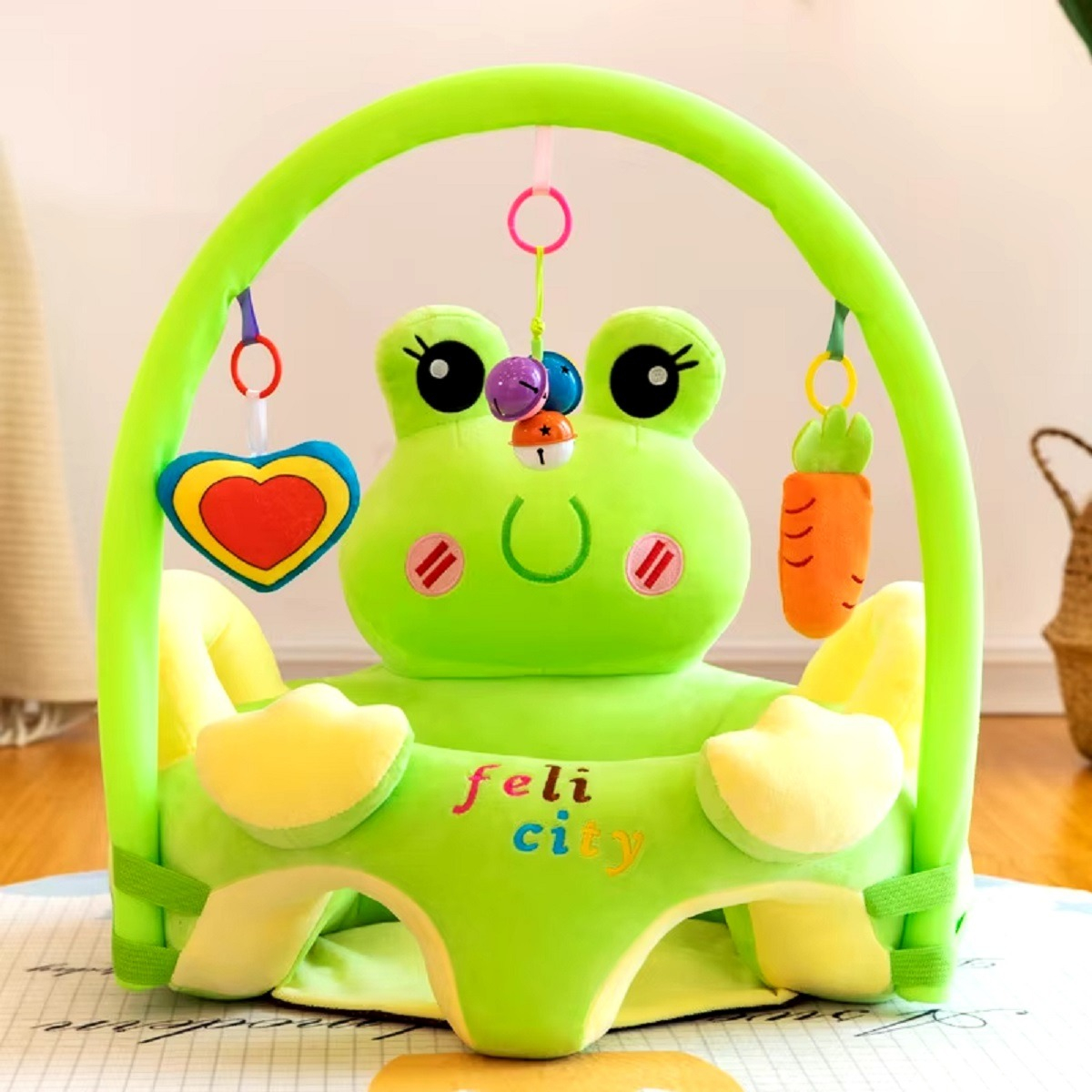 COJÍN ASIENTO APOYO BEBÉ FELPA ANTICAÍDAS LAVABLE JHN MULTICOLOR - 9